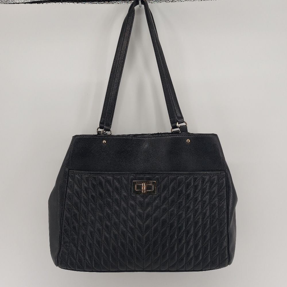 Karl Lagerfeld Quilted Leather Shoulder Bag